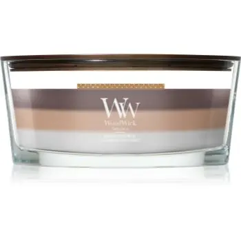 Woodwick Radiant Cashmere lumânare parfumată cu fitil din lemn