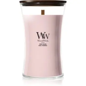 Woodwick Rose Blush lumânare parfumată cu fitil din lemn