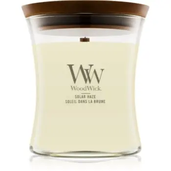 Woodwick Solar Haze lumânare parfumată cu fitil din lemn