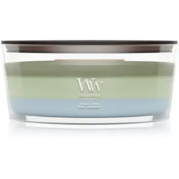 Woodwick Trilogy Verdant Woods lumânare parfumată cu fitil din lemn