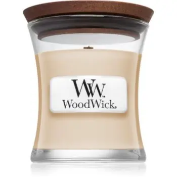 Woodwick Vanilla Bean lumânare parfumată cu fitil din lemn