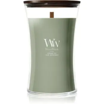 Woodwick Verdant Fig lumânare parfumată cu fitil din lemn