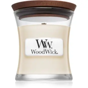 Woodwick White Tea & Jasmine lumânare parfumată cu fitil din lemn