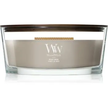 Woodwick Wood Smoke lumânare parfumată cu fitil din lemn