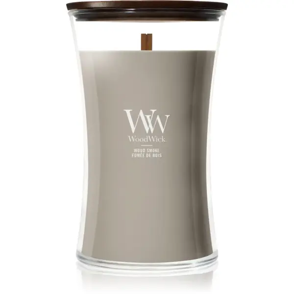 Woodwick Wood Smoke lumânare parfumată cu fitil din lemn 610 g