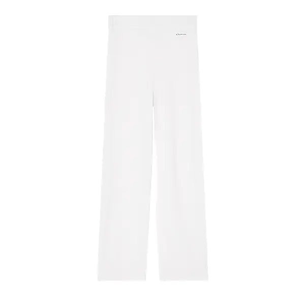 Wool blend knitted trousers M