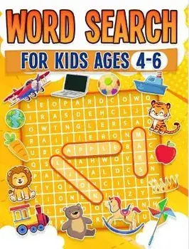 Word Search For Kids Ages 4-6 100 Fun Word Search Puzzles Kids Activity Book Large Print Paperback, Paperback/Rr Publishing