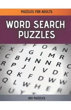 Word Search Puzzles: Word Search Puzzle Book for Adults - 200 Large Print Word Search Puzzles with Solutions - Compact Art