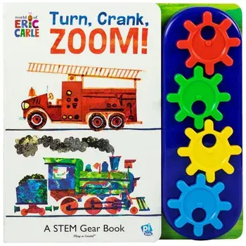 World of Eric Carle, Turn, Crank, Zoom! a Stem Gear Sound Book - Pi Kids, Hardcover/Phoenix