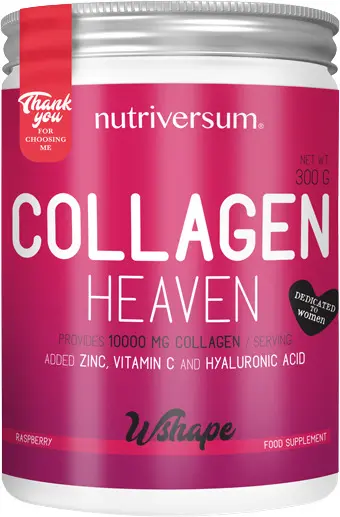 WShape Collagen Heaven, zmeură, 300 g, Nutriversum