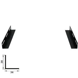 XCAB L bracket pentru rack de 600mm adancime (pentru sustinerea echipamentelor) montare fixa