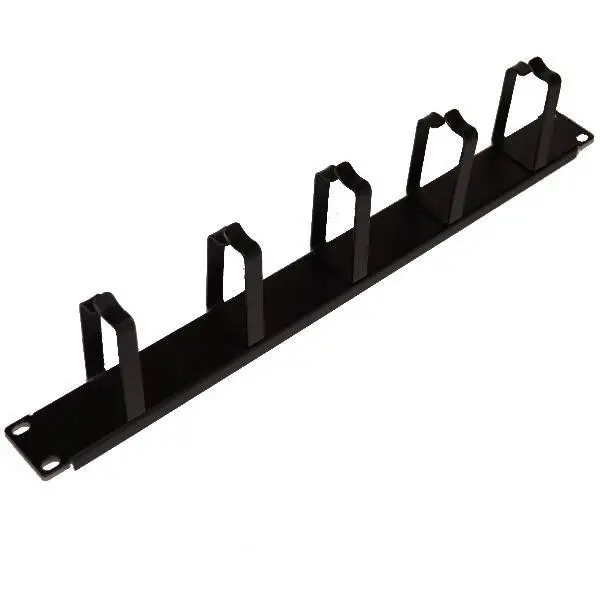XCAB Organizator de cabluri cu inele, 1U/19, orizontal, Negru, Xcab-1801