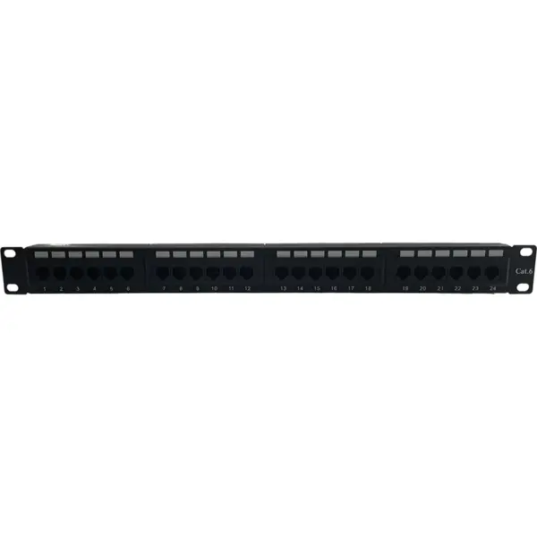 XCAB Patch panel Cat 6 UTP, 24 porturi RJ-45, 1U, Eco Xcab