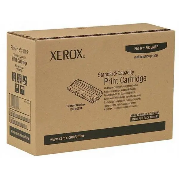 XEROX CARTUS TONER 108R00794 5K SN ORIGINAL XEROX PHASER 3635MFP