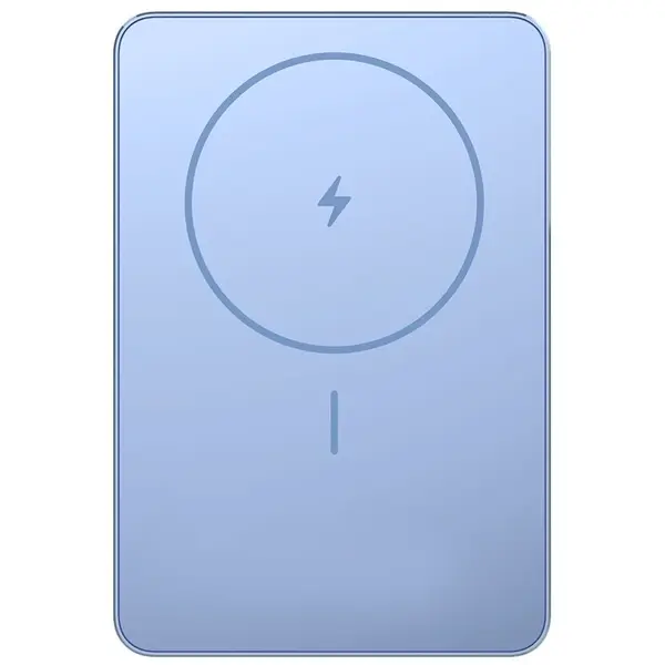 Xiaomi Acumulator extern Xiaomi Super Slim Magnetic BHR08POGL, 5000 mAh, Wireless 15 W, 22.5 W USB Type-C, Albastru