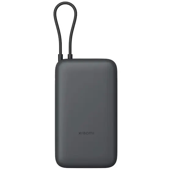 Xiaomi Baterie externa universala Xiaomi BHR9740GL, 22.5 W, 20000 mAh, cablu integrat USB-C, Li-Ion, Gri inchis