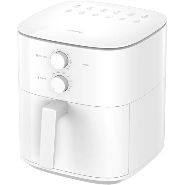 Xiaomi Friteuza cu aer cald Xiaomi Air Essential, 6 l, 1550 W, 12 retete, Termostat reglabil, Timer, Alb