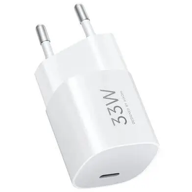 Xiaomi Incarcator retea Xiaomi Nano Power, 33W, USB-C, GaN incarcare rapida, fara cablu alimentare, Alb