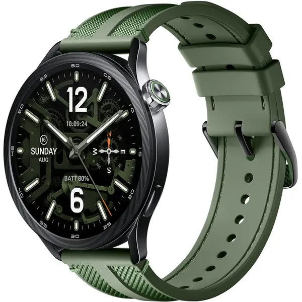Xiaomi Smartwatch Xiaomi Watch S5, 46mm, Ecran AMOLED 1.48, Bluetooth, GPS, 5 ATM, Autonomie 21 de zile, Verde