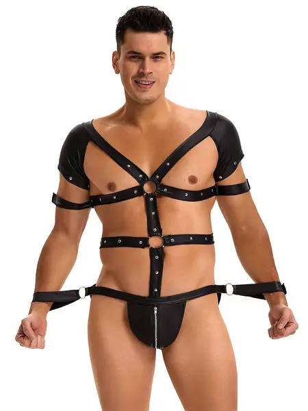 XL - Body stil ham cu catuse atasate MP270 Negru