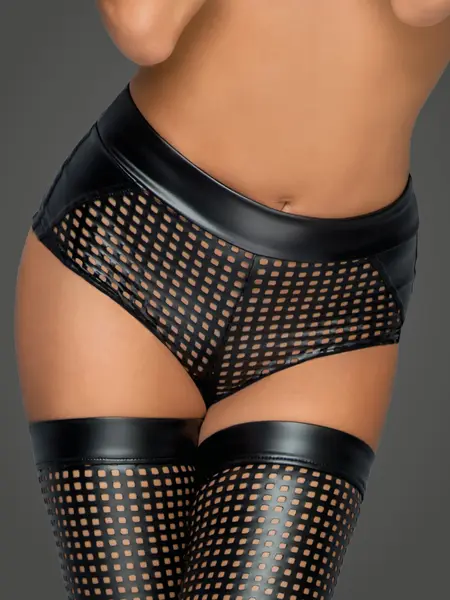 XL - Chilot trendy din material perforat F235 Negru