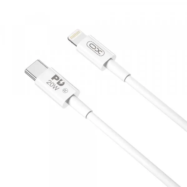XO Design Cablu Date si Incarcare USB-C - Lightning XO Design NB-Q189B, 20W, 2m, Alb