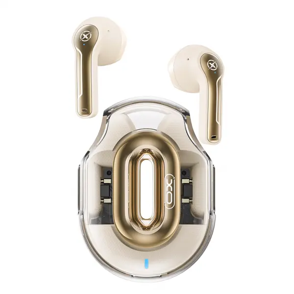 XO Design Casti Handsfree Bluetooth XO Design X43, TWS, Bej