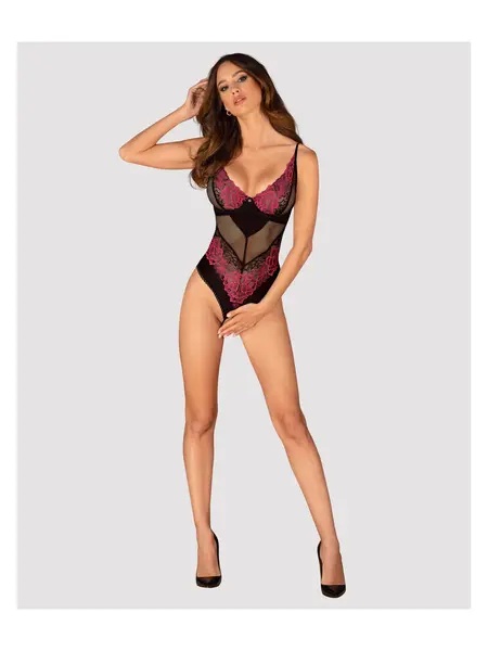 XS/S - Body negru cu decupaj în zona intimă Negru