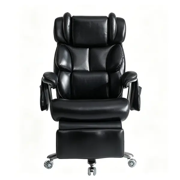 XXL Scaun de birou ergonomic, Negru | Aosom Romania