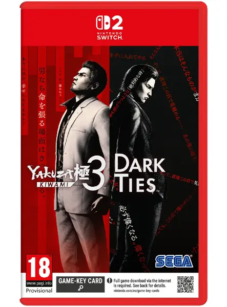 Yakuza Kiwami 3 & Dark Ties Game Key Card Nintendo Switch|PlayStation 5|PC