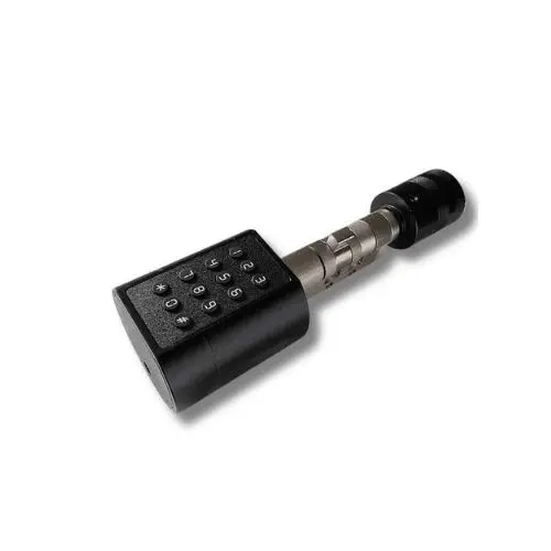 Yala Cilindru Smart PORTLAND 65 Black cu Cod PIN, Card RFID, Bluetooth, WiFi si Cheie, SMP-PORTLAND-65MM-BL