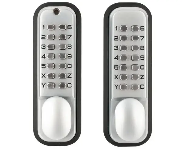 Yala cu cod mecanic si zavor orizontal, pentru usi cu deschidere spre interior/exterior, MM103SC