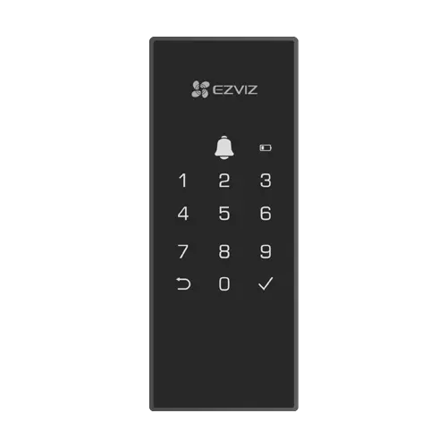 Yala inteligenta, Wi-Fi, sonerie incorporata, verificare status inchidere, alarma anti-furt - EZVIZ CS-DL03(WP)-Black