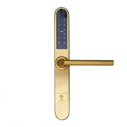 Yala smart cu Bluetooth, WiFi, PIN, RFID si cheie mecanica, IP65, auriu, Smartpass PARIS GOLD SMP-PARIS-1TT-GL