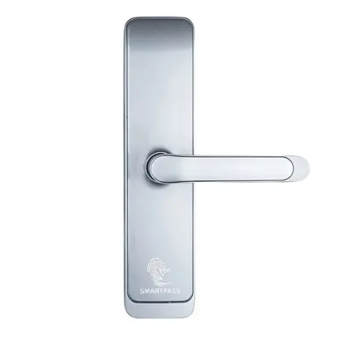 Yala smart SMARTPASS OSAKA SILVER cu Bluetooth pentru hoteluri, pensiuni si cazari,, WiFi, PIN, RFID si cheie, SMP-OSAKA-1TT-SI