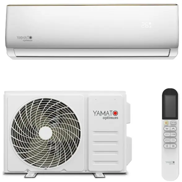 Yamato Aparat de aer conditionat Yamato Optimum YW09T2, 9000 BTU, Clasa A++/A+, Wi-Fi, Inverter + Kit instalare inclus, Alb