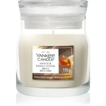Yankee Candle Amber & Sandalwood lumânare parfumată Signature