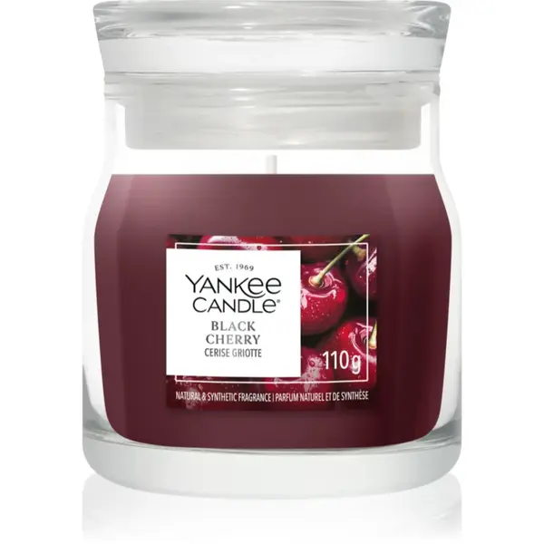 Yankee Candle Black Cherry lumânare parfumată Signature 110 g