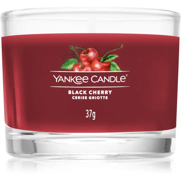 Yankee Candle Black Cherry lumânare votiv glass 37 g