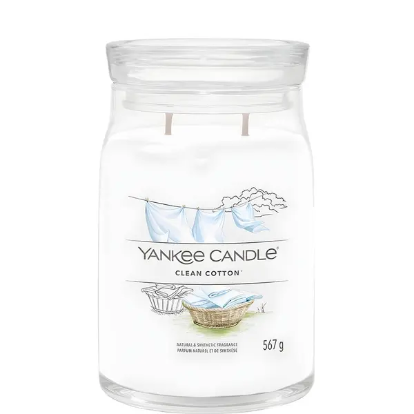 Yankee Candle Clean Cotton Signature Large Jar