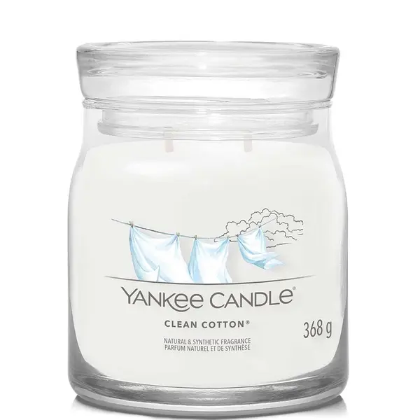 Yankee Candle Clean Cotton Signature Medium Jar