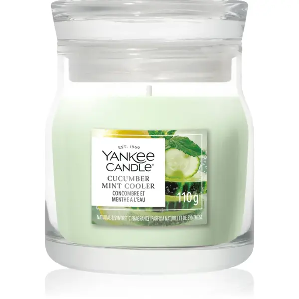 Yankee Candle Cucumber Mint Cooler lumânare parfumată Signature 110 g