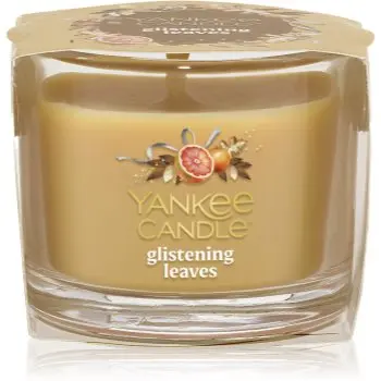 Yankee Candle Glistening Leaves lumânare votiv glass