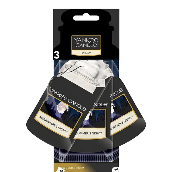 Yankee Candle Midsummers Night Car Jar Air Freshener Pack of 3