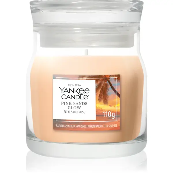 Yankee Candle Pink Sands Glow lumânare parfumată Signature 110 g