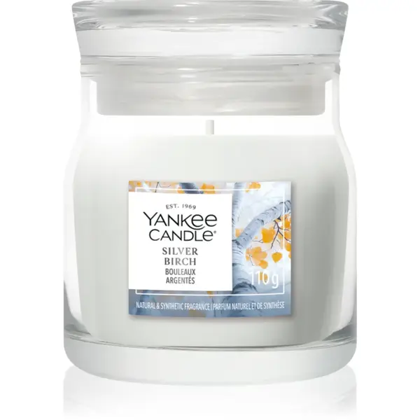 Yankee Candle Silver Birch lumânare parfumată Signature 110 g