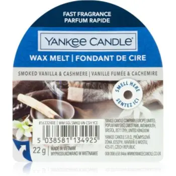 Yankee Candle Smoked Vanilla & Cashmere ceară pentru aromatizator