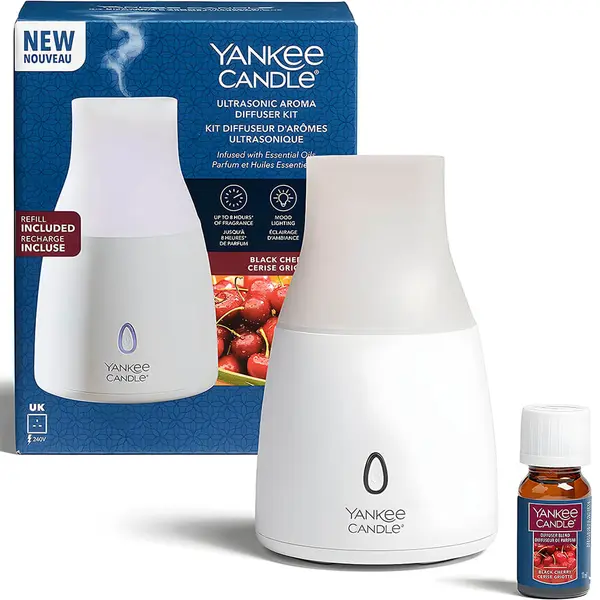 Yankee Candle Ultrasonic Aroma Diffuser Starter Kit Black Cherry