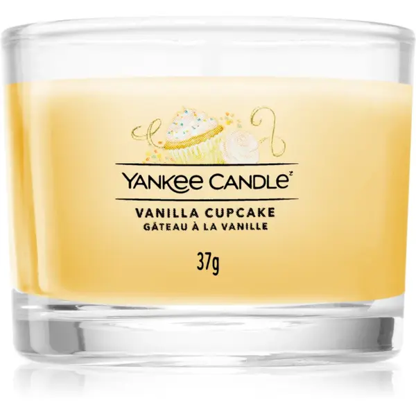 Yankee Candle Vanilla Cupcake lumânare votiv glass 37 g