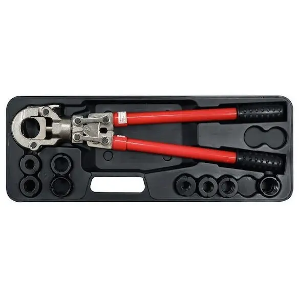 Yato Cleste in trusa pentru sertizat tevi Pex-Al-Pex si PERT-AL-PERT, Yato YT-21735, conectori tip D, TH 16 mm